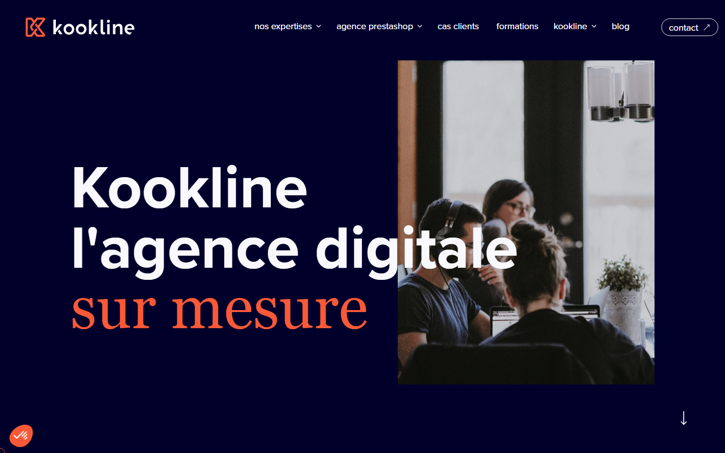 Aperçu du site de KOOKLINE