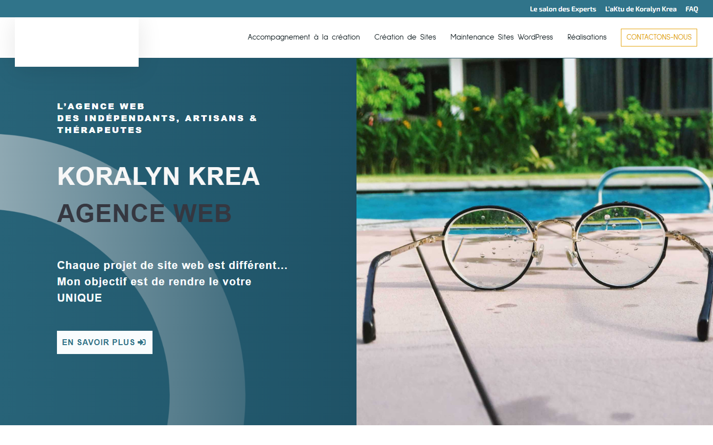 Aperçu du site de Koralyn Krea