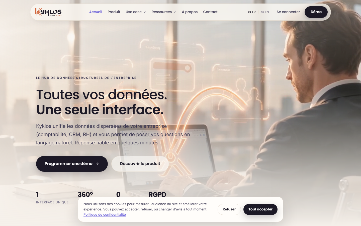 Aperçu du site de KYKLOS DATA SYSTEM