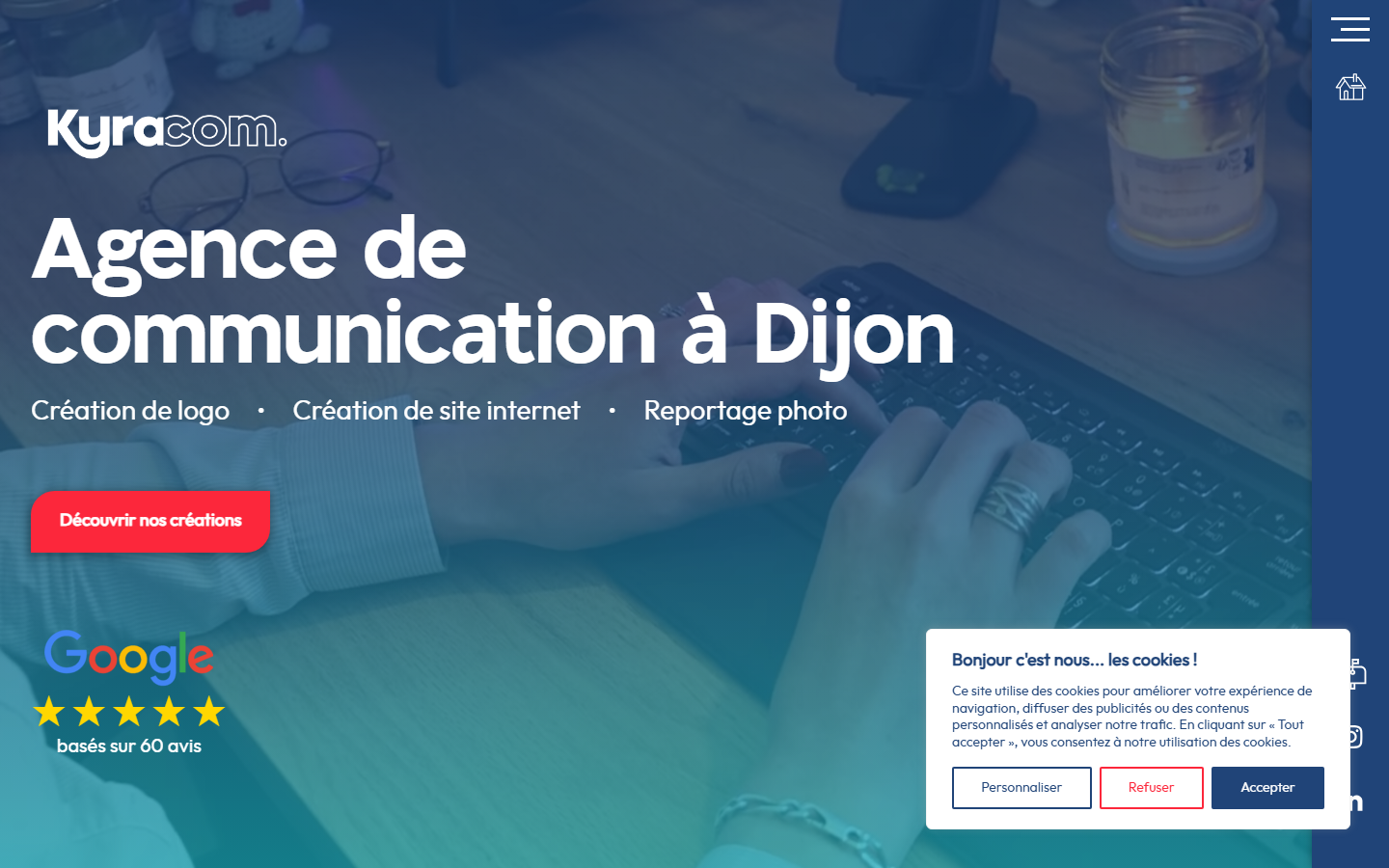 Aperçu du site de KYRACOM