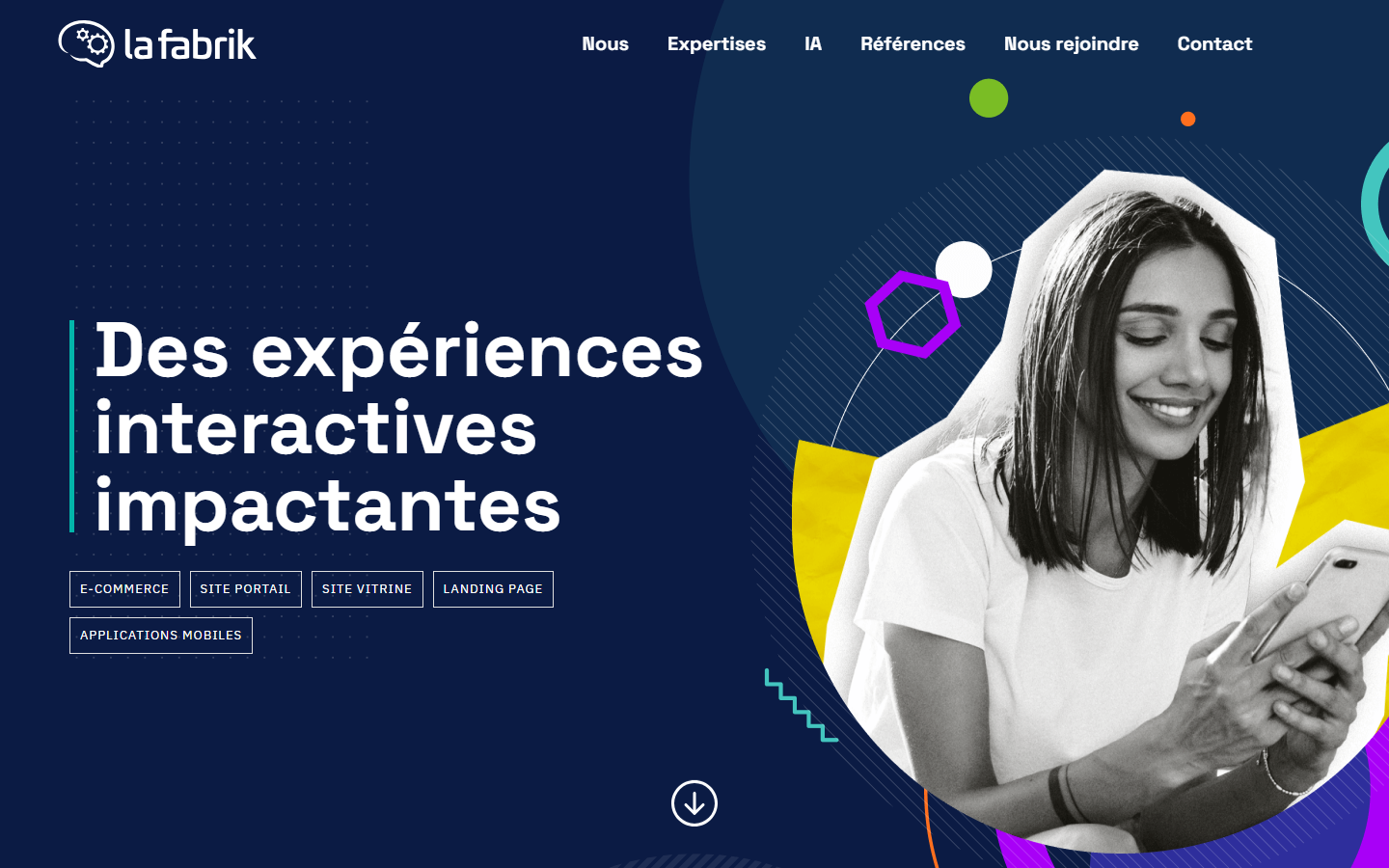Aperçu du site de LA FABRIK
