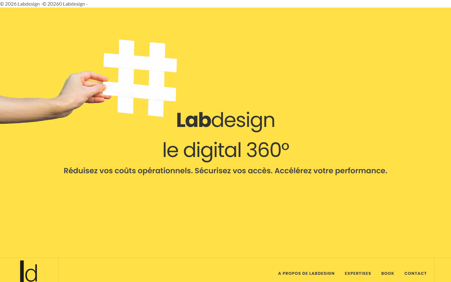 Aperçu du site de Lab Design