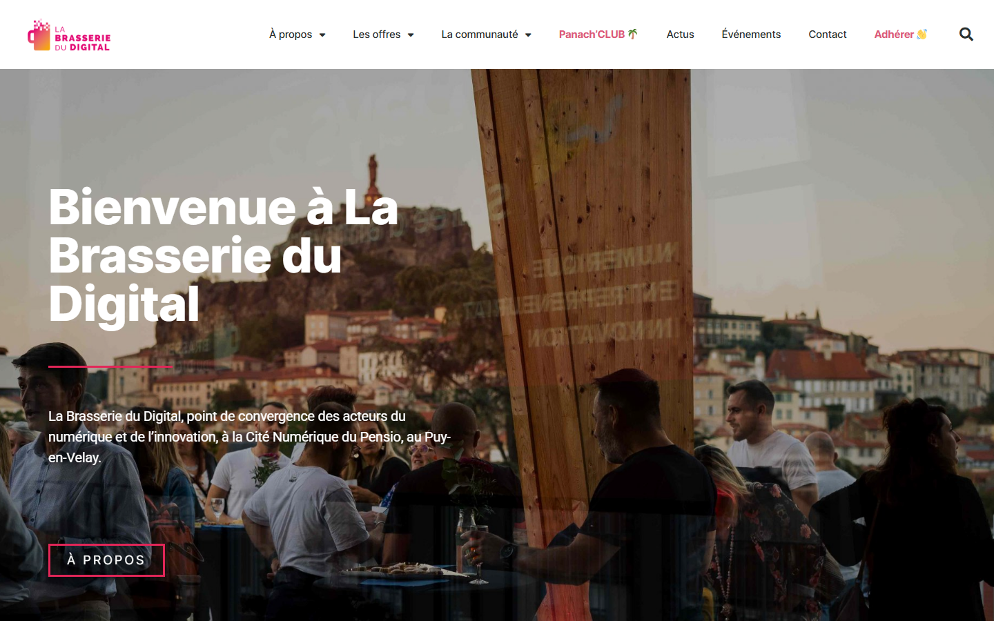 Aperçu du site de La Brasserie du Digital