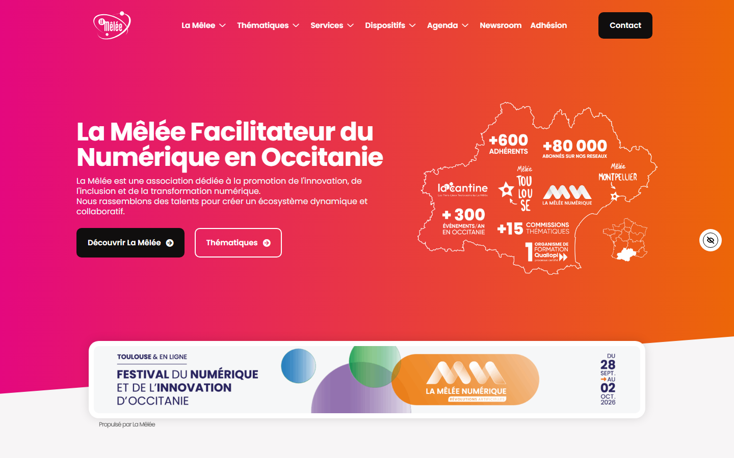Aperçu du site de LA MELEE