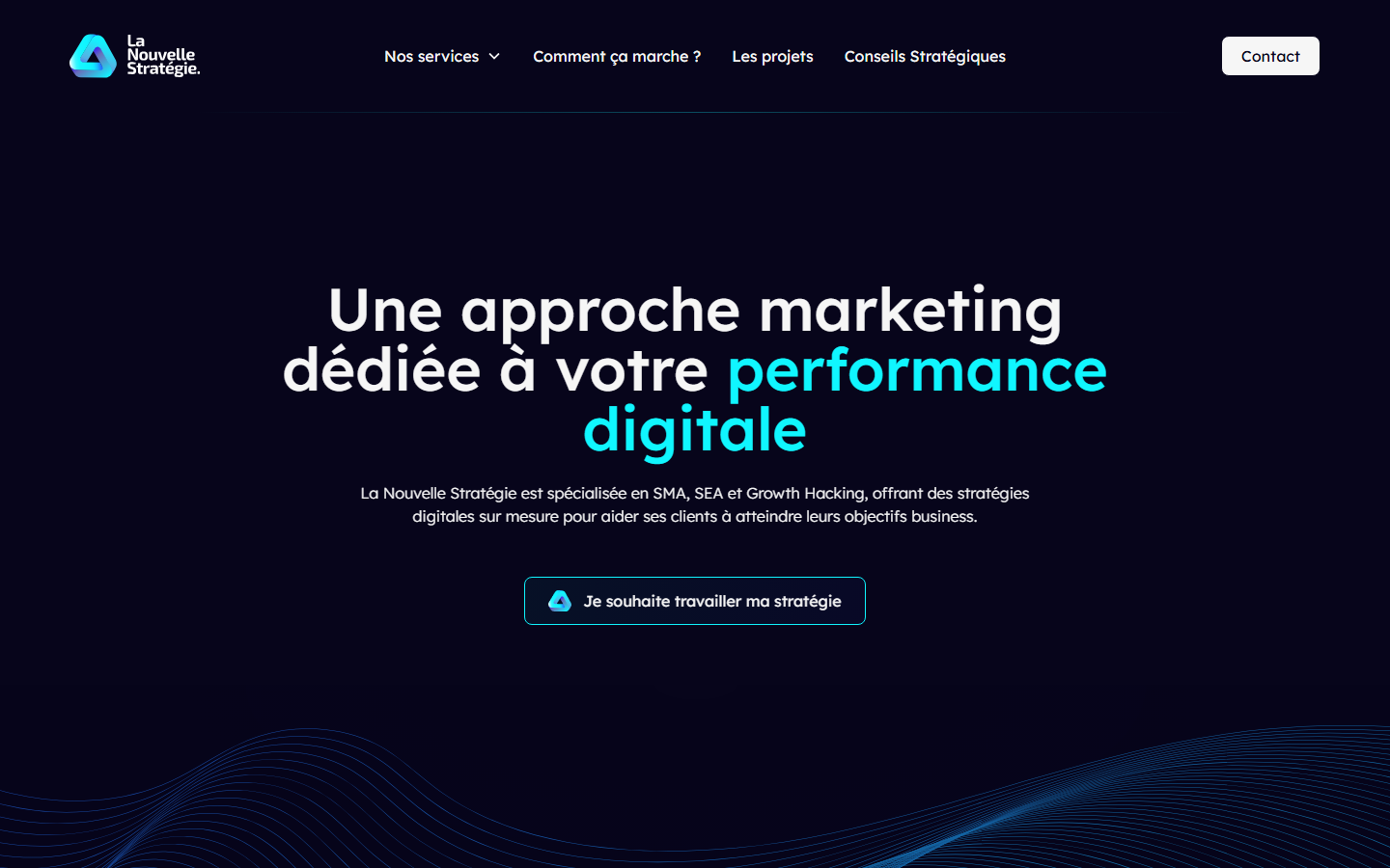 Aperçu du site de LA NOUVELLE STRATEGIE