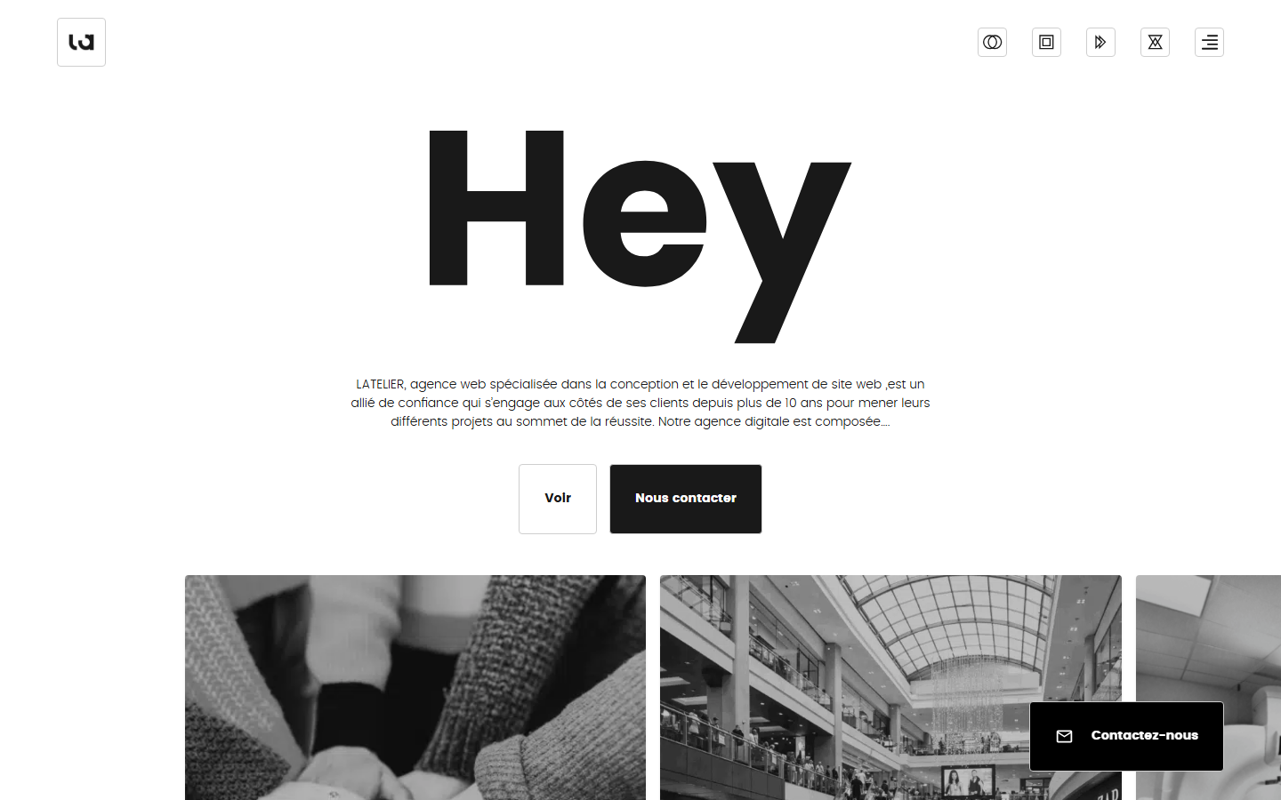 Aperçu du site de Latelier