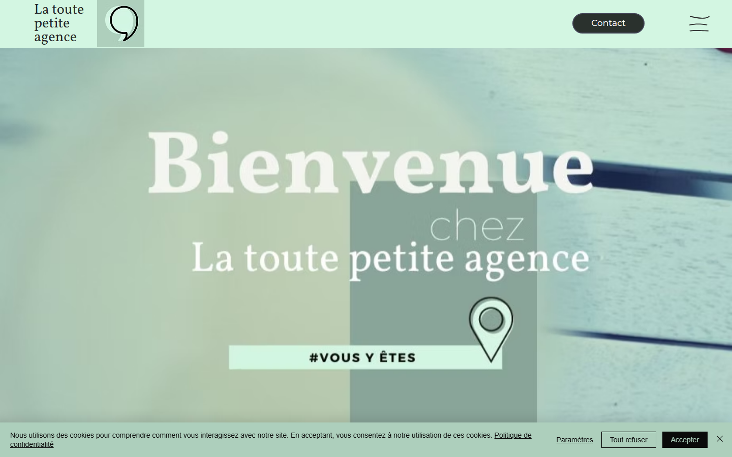 Aperçu du site de La Toute Petite Agence