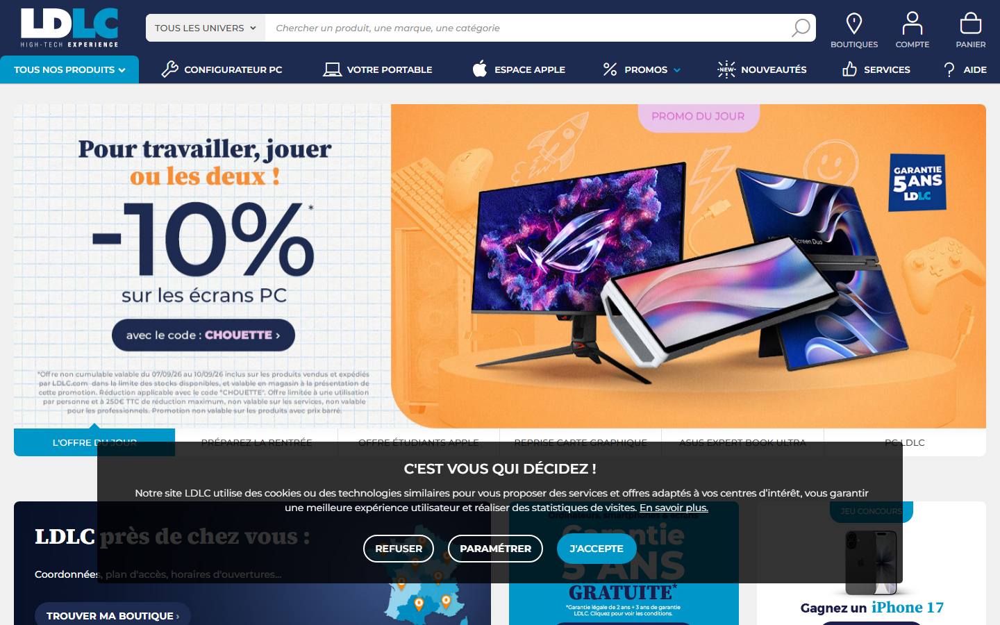 Aperçu du site de LDLC Mulhouse Wittenheim