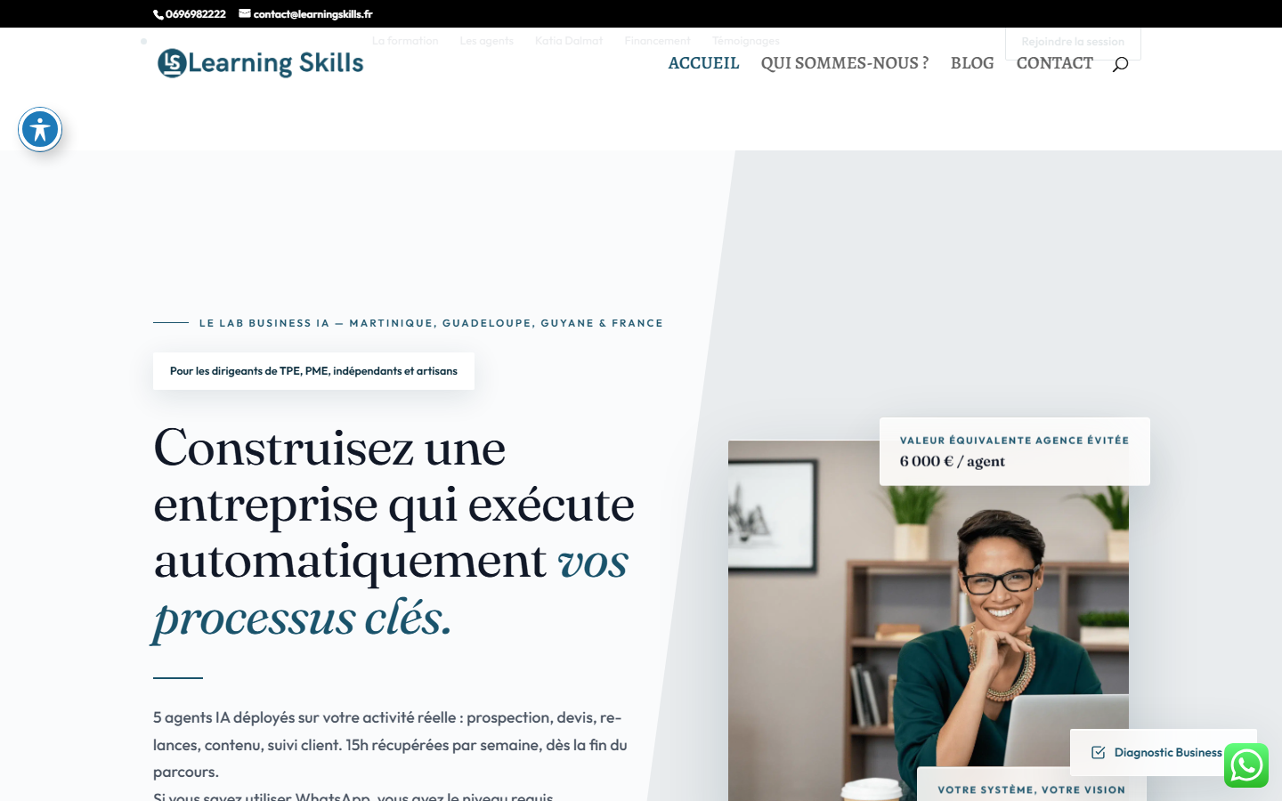 Aperçu du site de LEARNING SKILLS FORMATION
