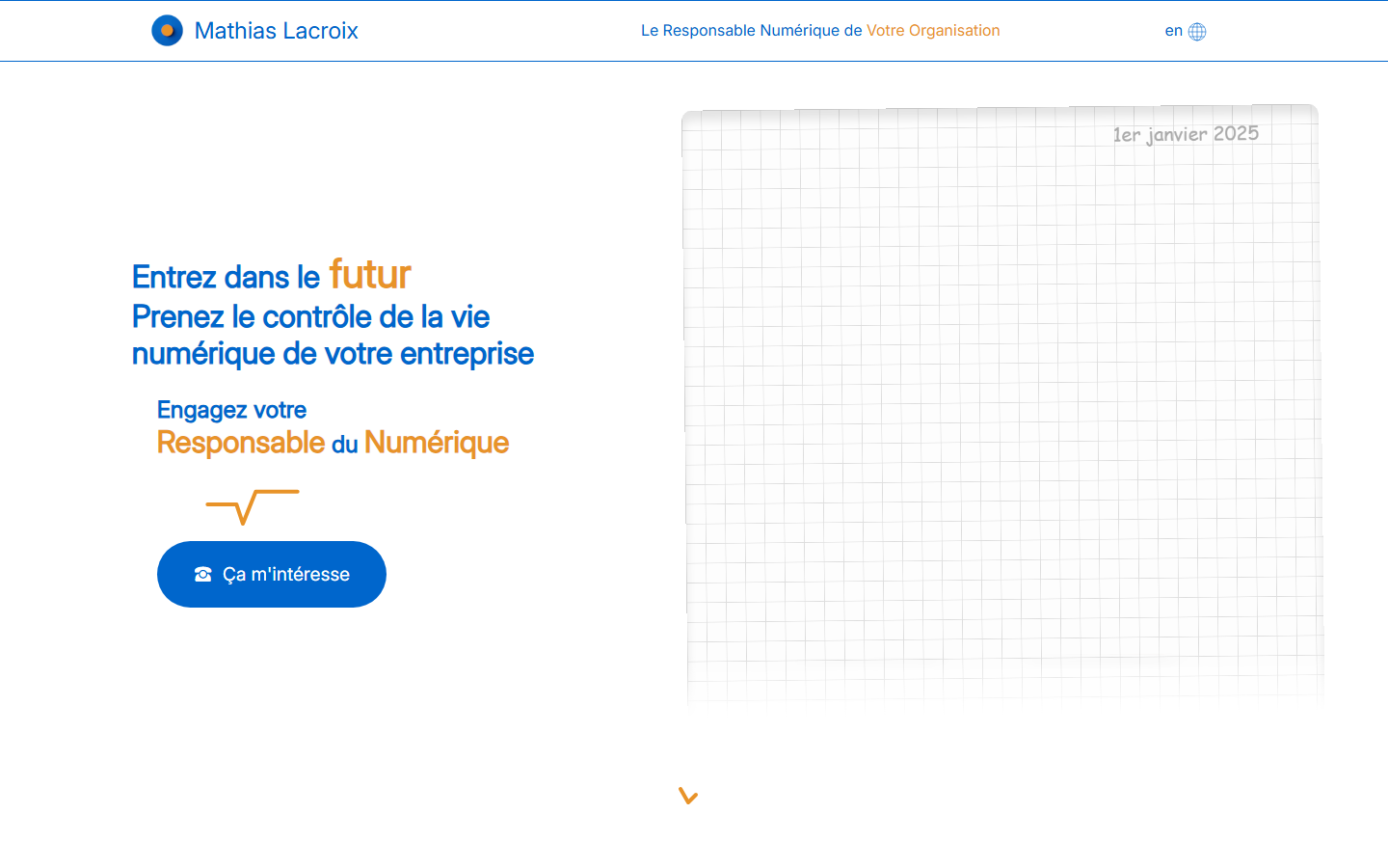 Aperçu du site de Lacroix Mathias Développement