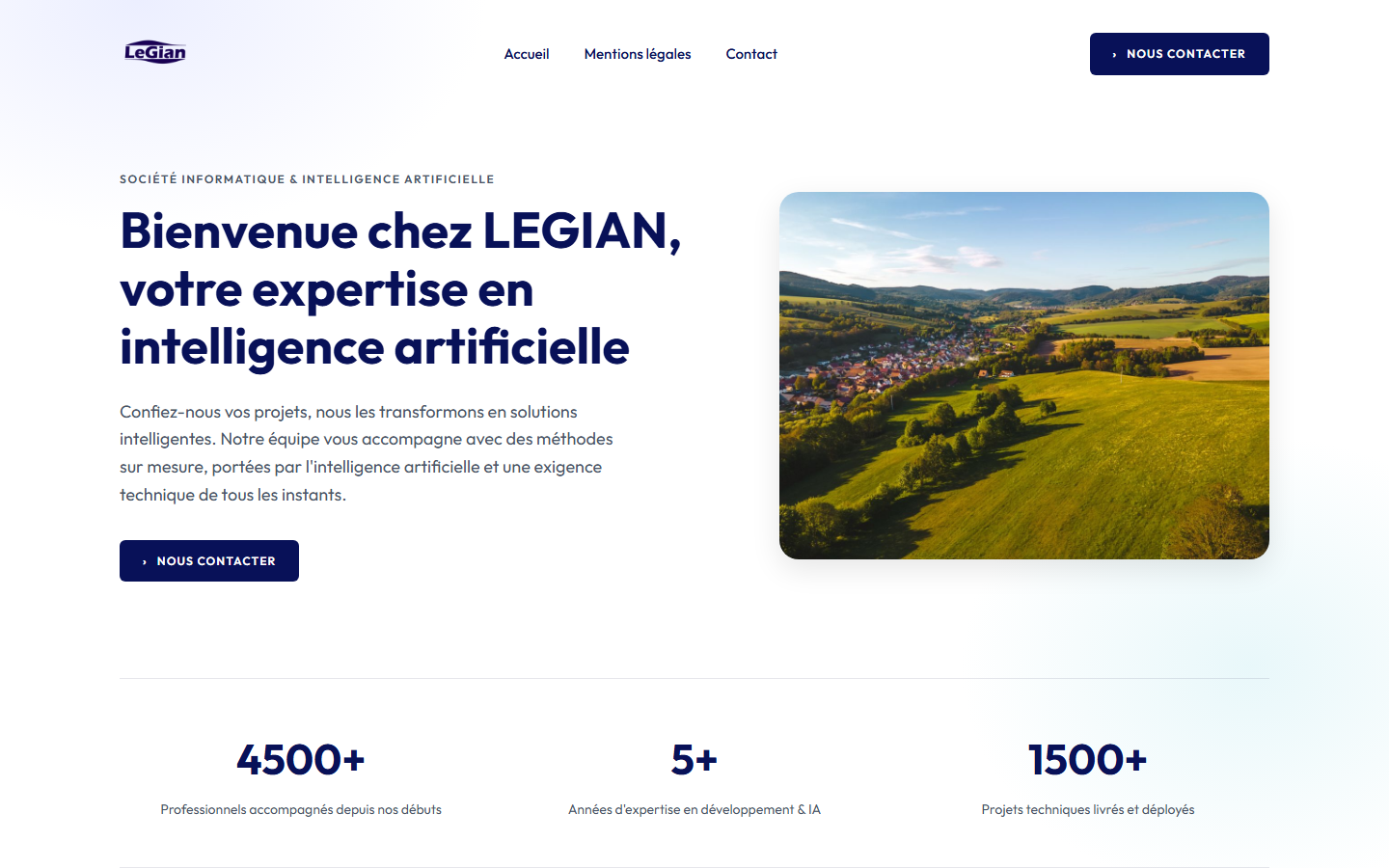 Aperçu du site de LEGIAN SAS