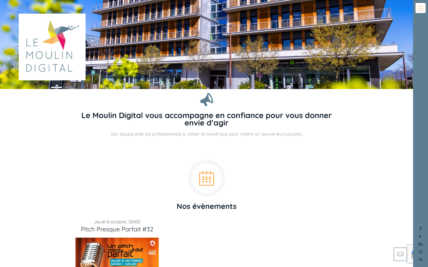 Aperçu du site de LE MOULIN DIGITAL