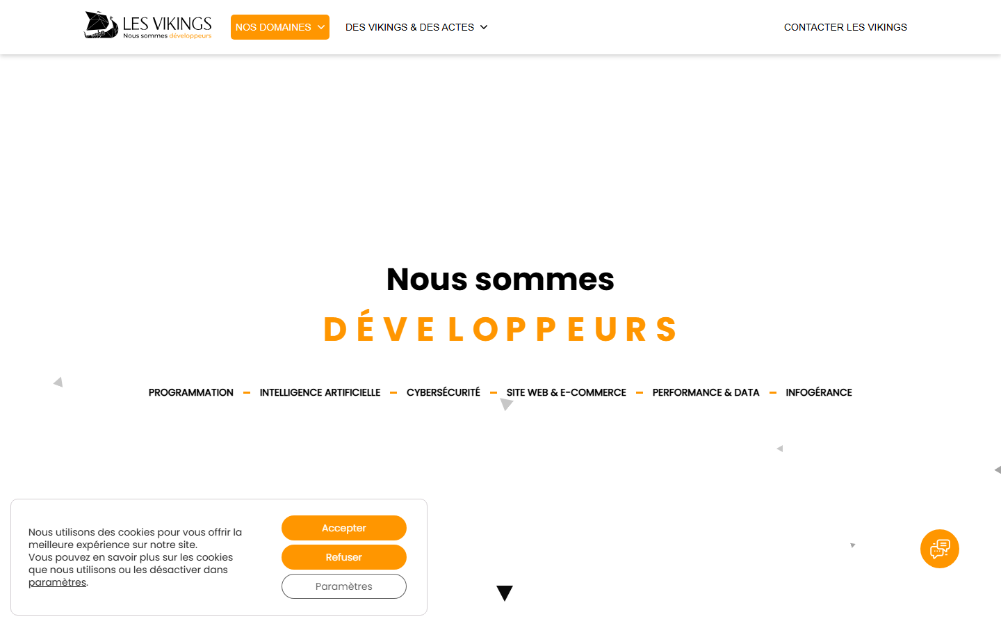 Aperçu du site de VIKINGS TECHNOLOGIES - GROUPE TIL VALHALL