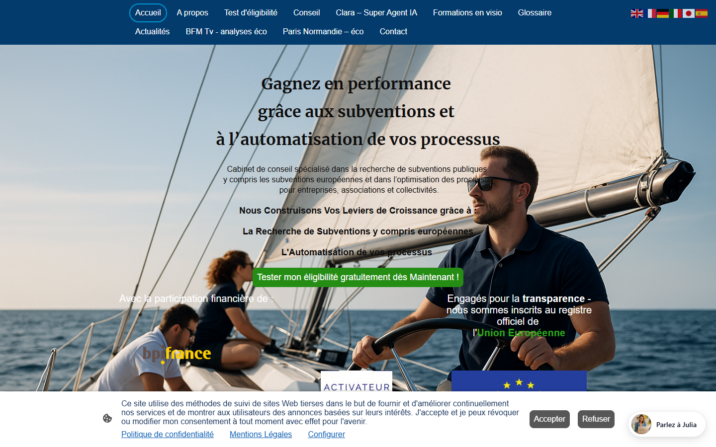 Aperçu du site de NIVIERE SUBVENTIONS & CONSULTING