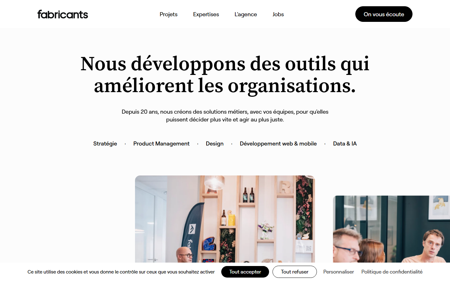 Aperçu du site de LES FABRICANTS