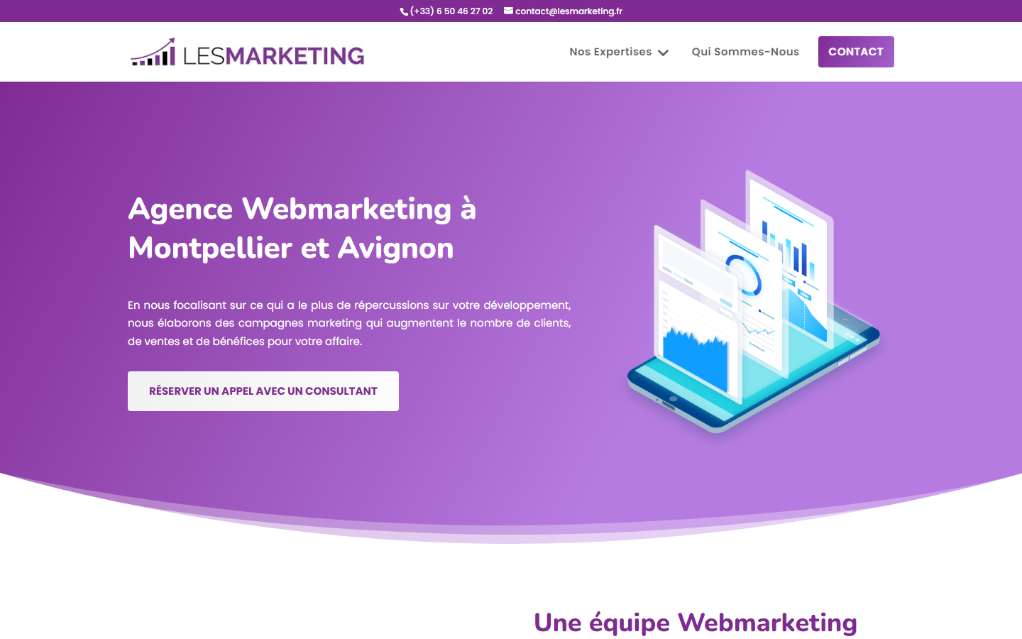Aperçu du site de Zearo