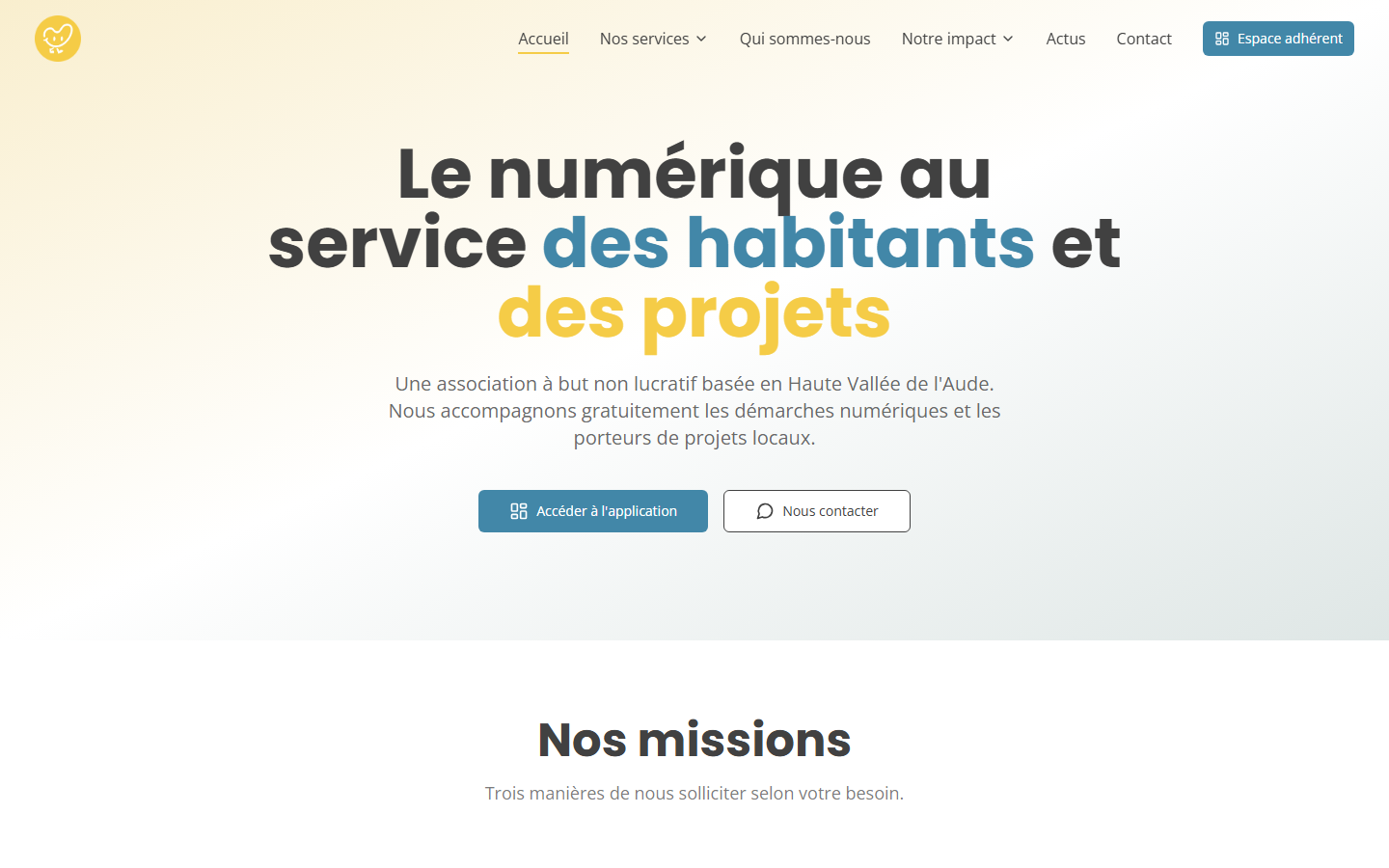 Aperçu du site de LE STUDIO SOLIDAIRE