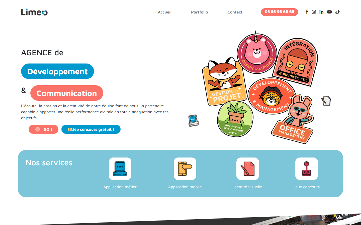 Aperçu du site de LIMEO INTERACTIVE
