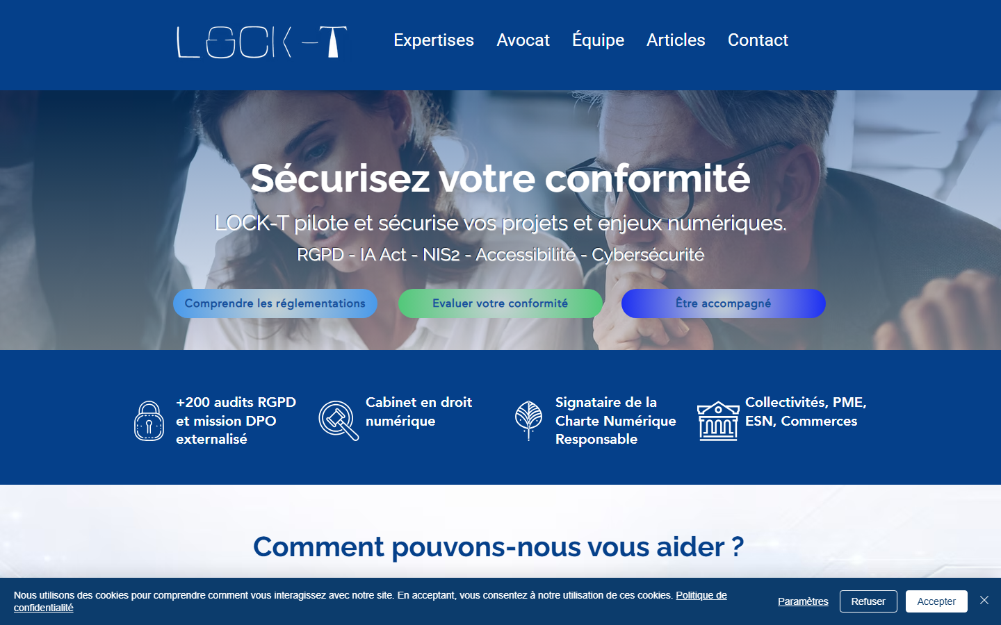 Aperçu du site de LOCK-T