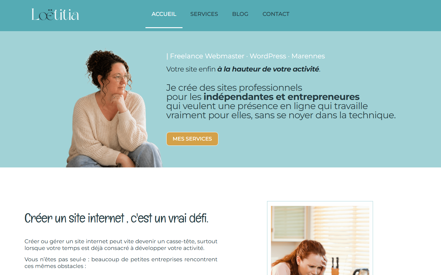 Aperçu du site de EI Loëtitia Didier