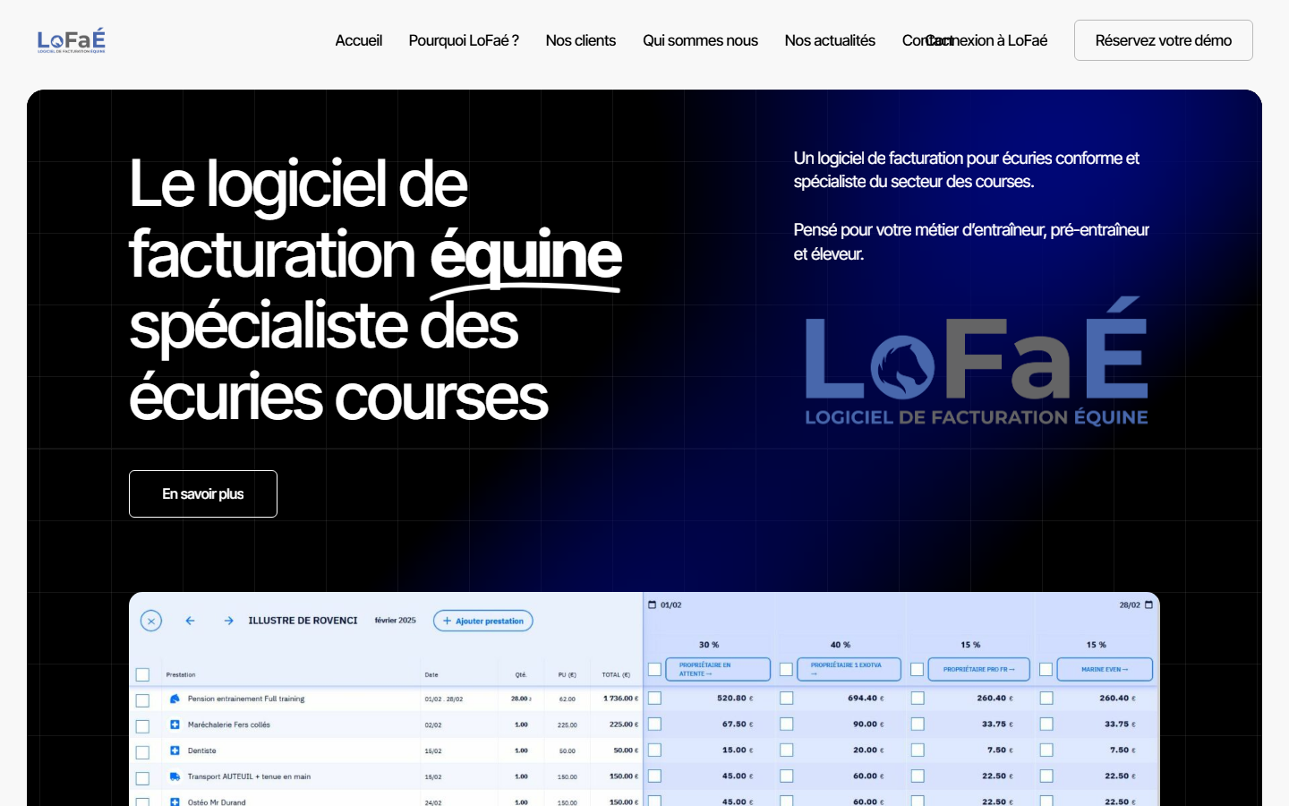 Aperçu du site de LoFaé
