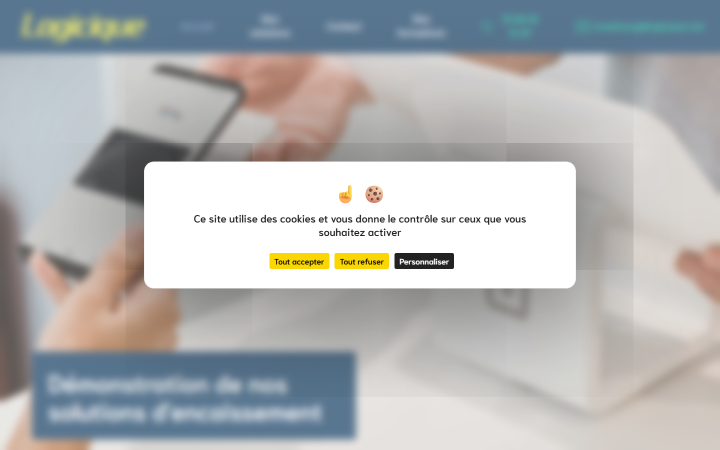 Aperçu du site de LOGICIQUE