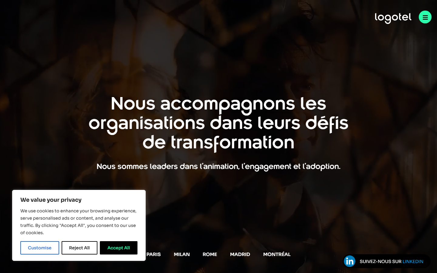 Aperçu du site de LOGOTEL FRANCE