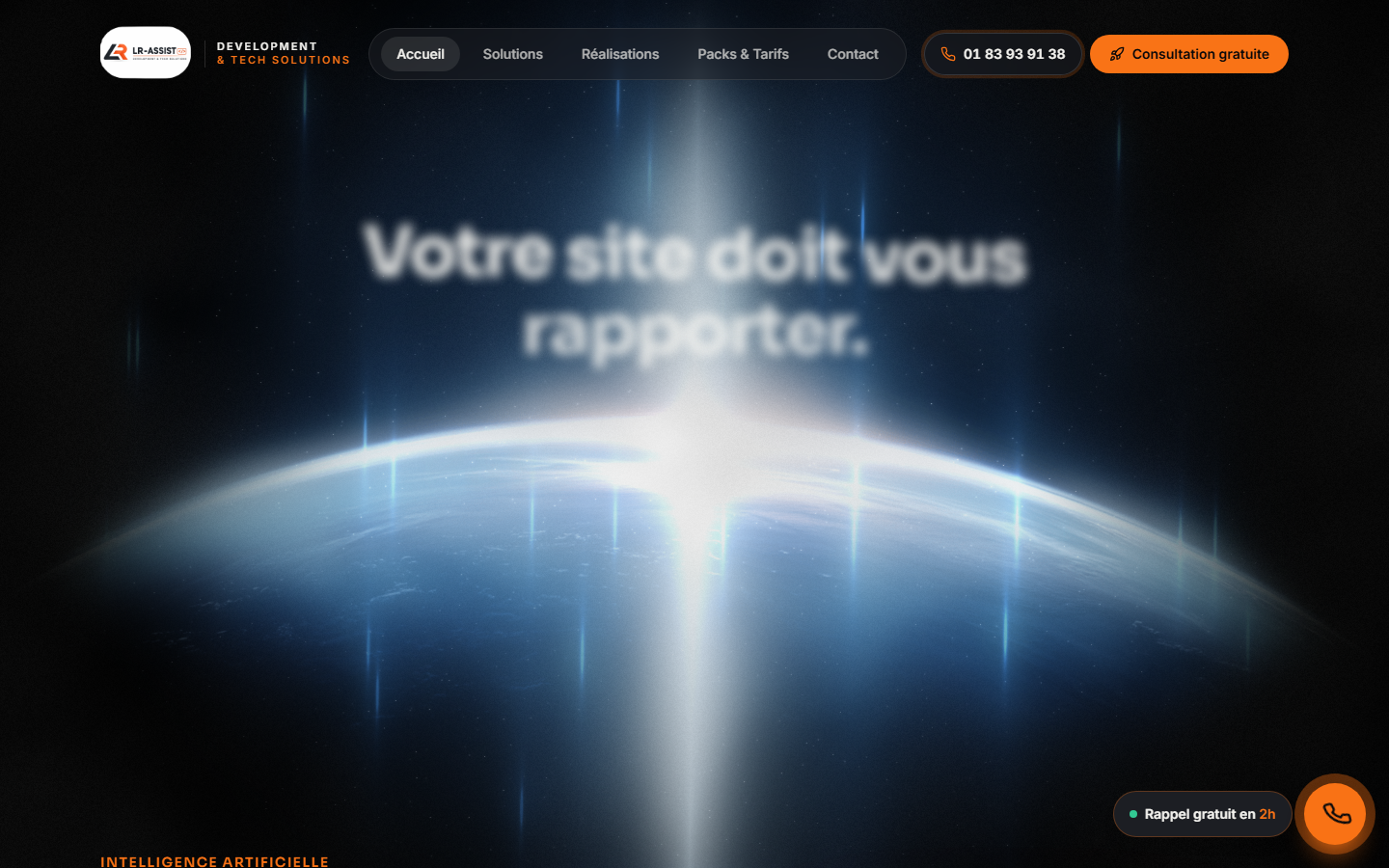 Aperçu du site de LR-ASSIST
