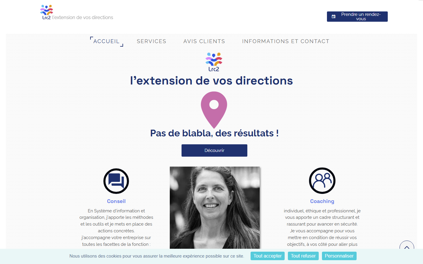 Aperçu du site de LRC2