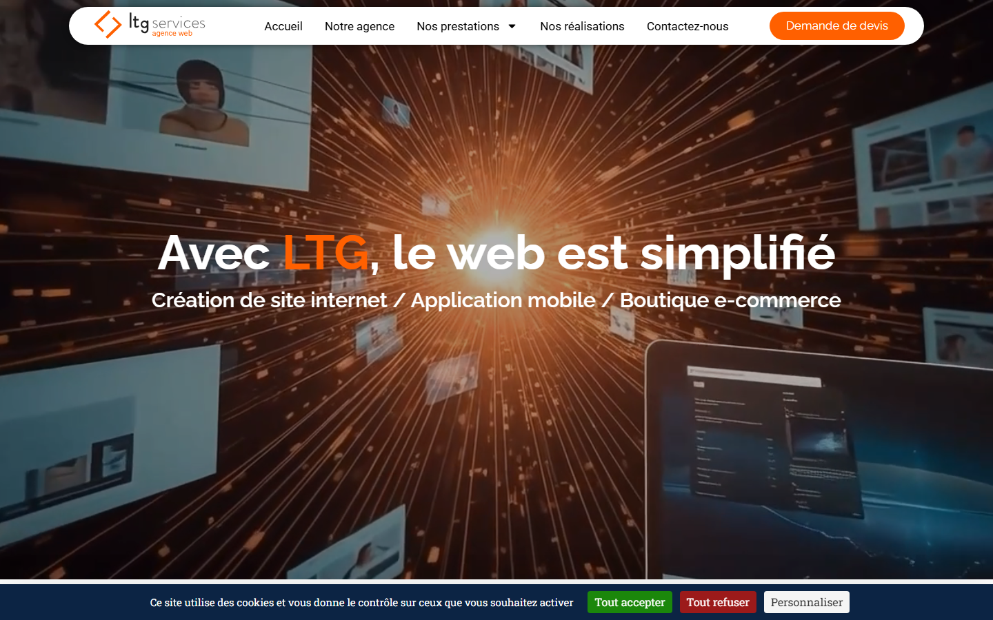 Aperçu du site de LTG SERVICES