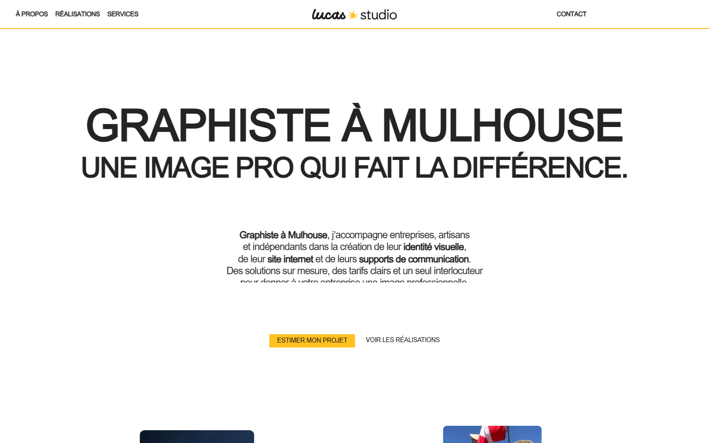 Aperçu du site de Lucas Wishaupt