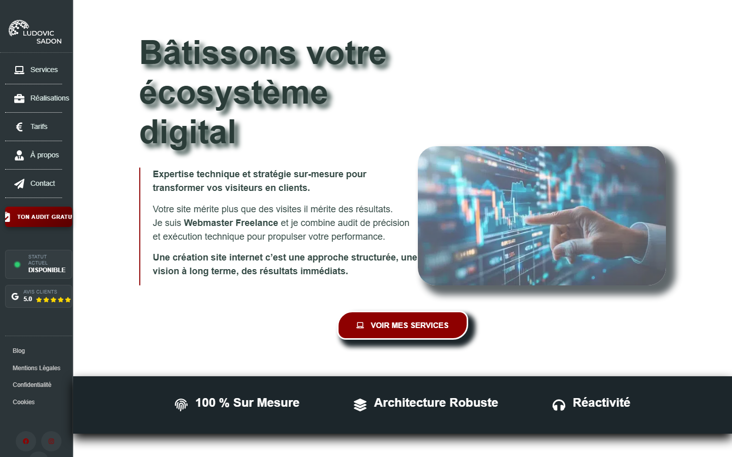 Aperçu du site de Sadon Ludovic