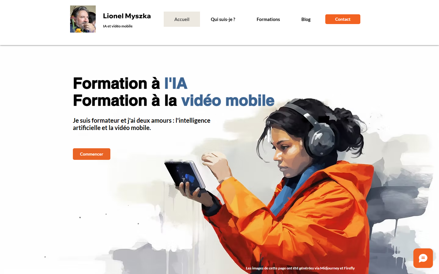 Aperçu du site de Lumiere Communication