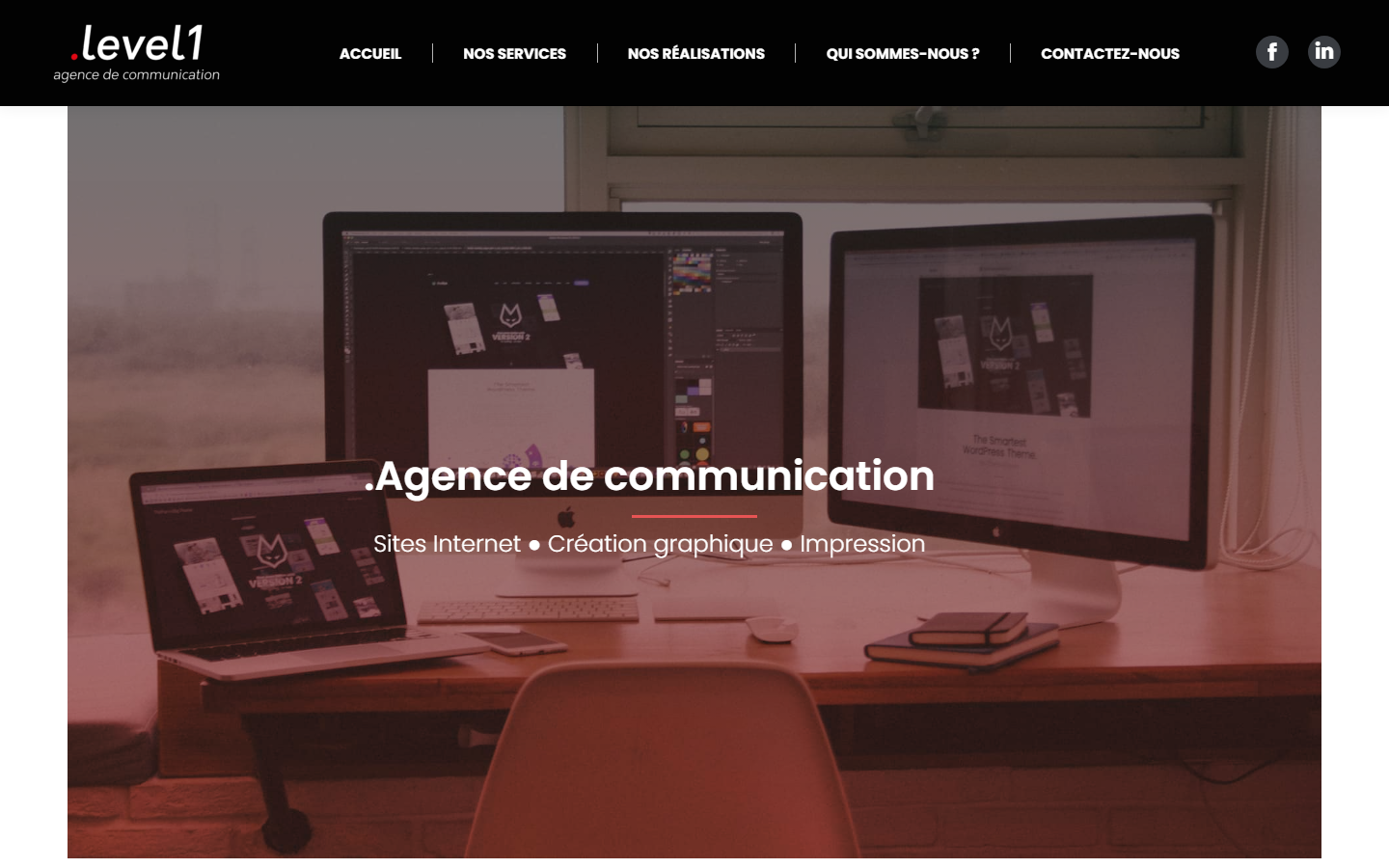 Aperçu du site de LEVEL 1