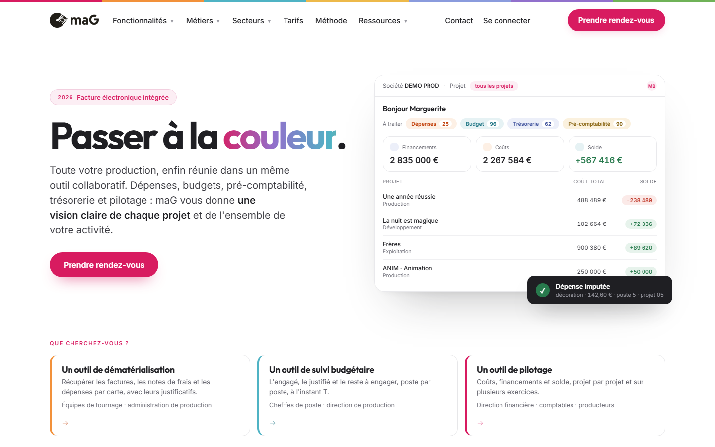 Aperçu du site de MAGESTION.PRO