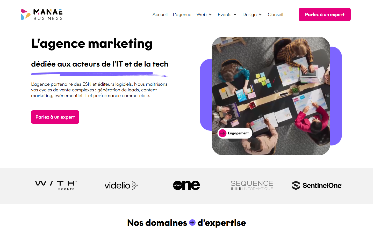 Aperçu du site de MANAE BUSINESS