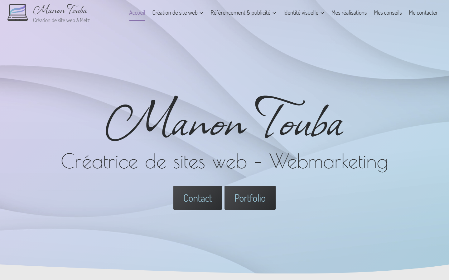 Aperçu du site de TOUBA Manon EI