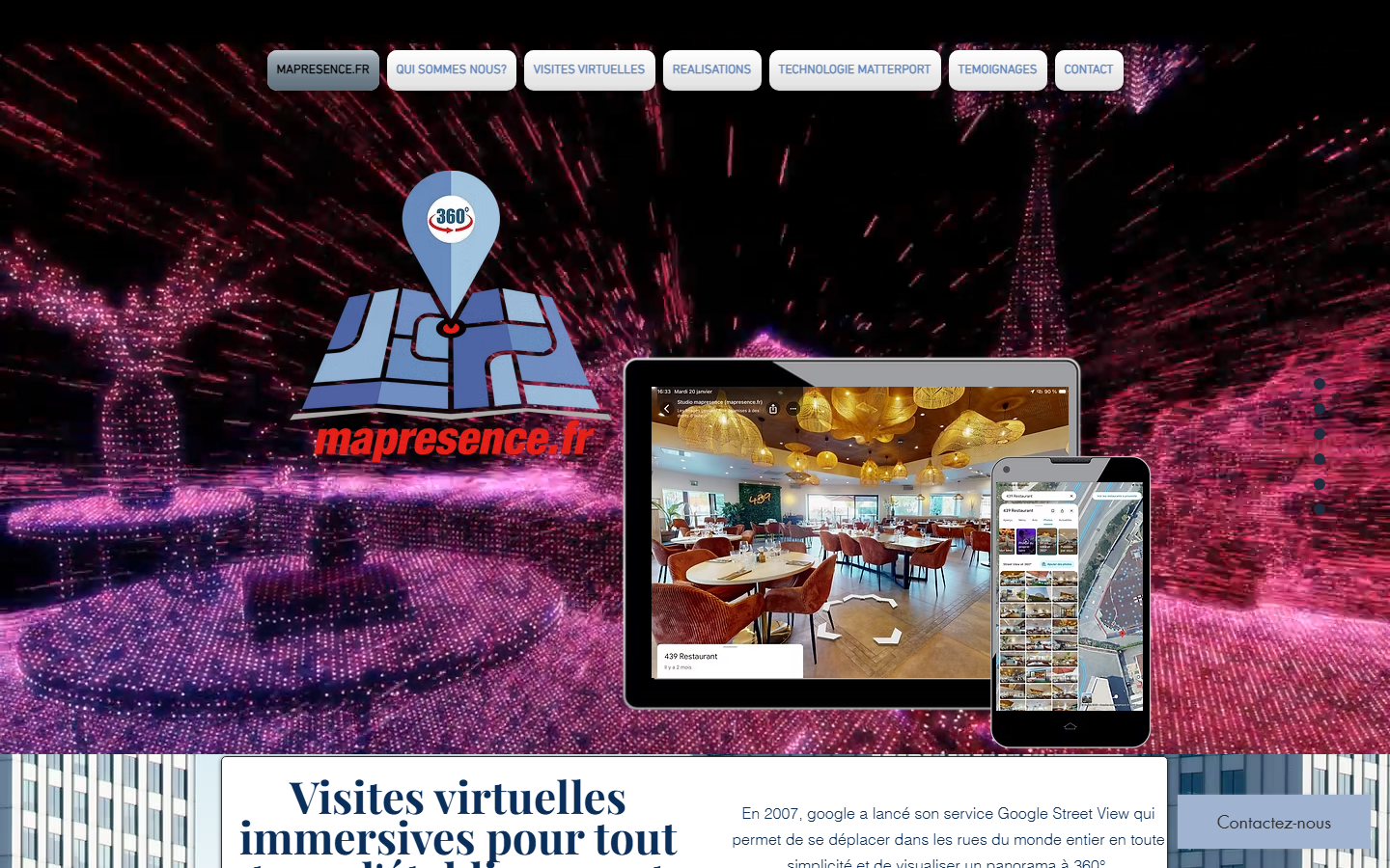Aperçu du site de MAPRESENCE.FR