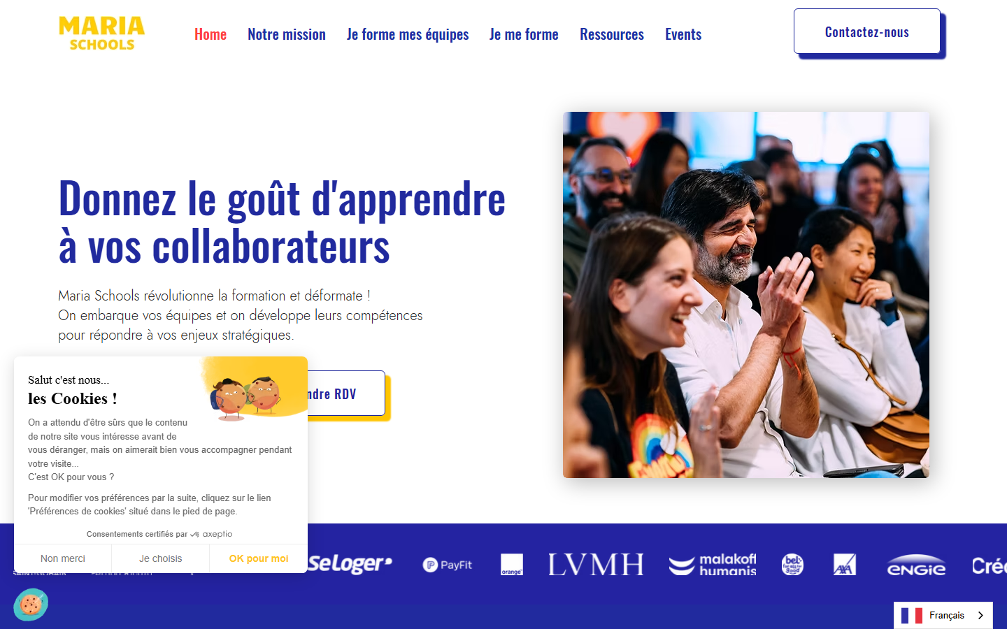 Aperçu du site de Maria