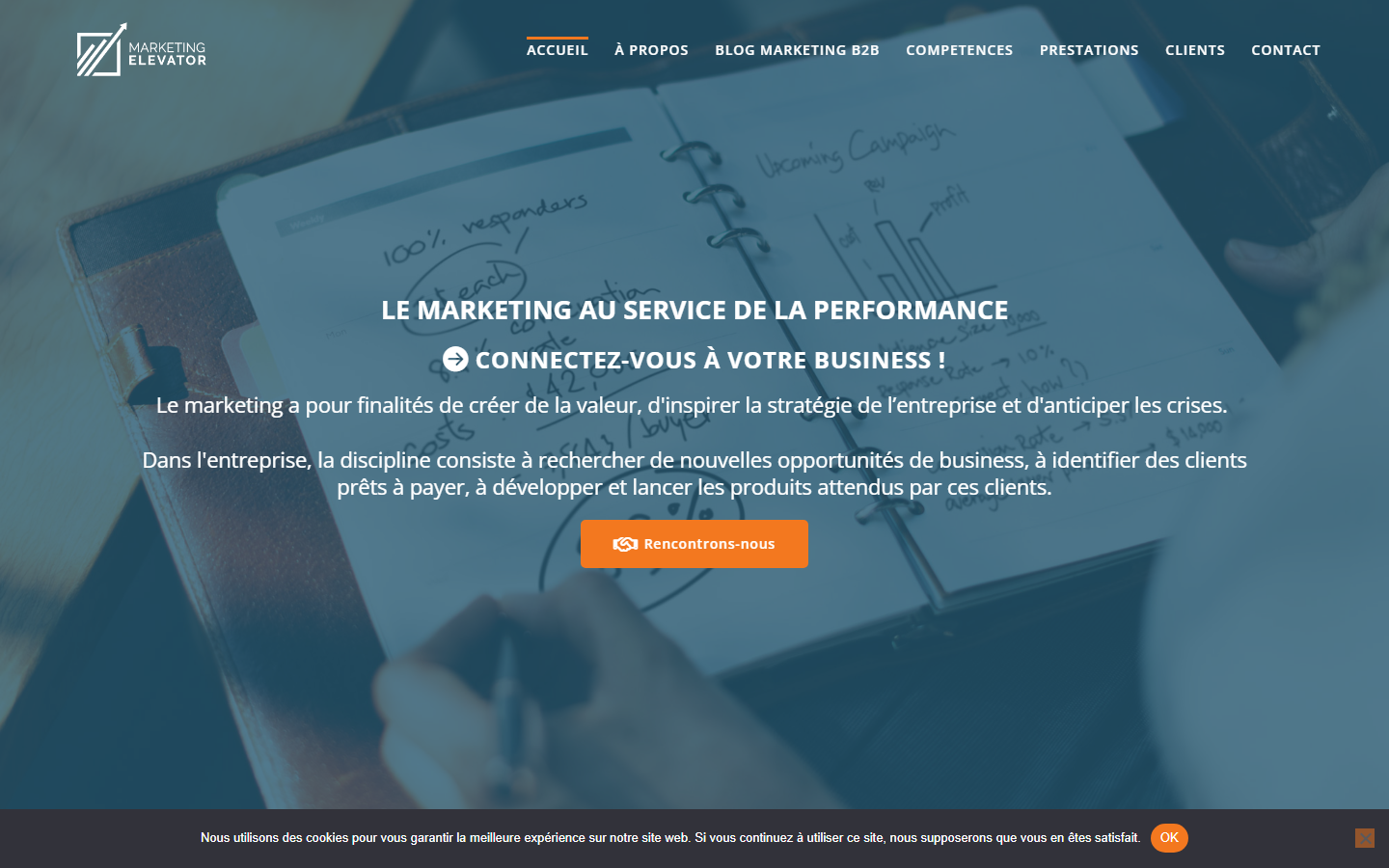 Aperçu du site de MARKETING ELEVATOR E.I.
