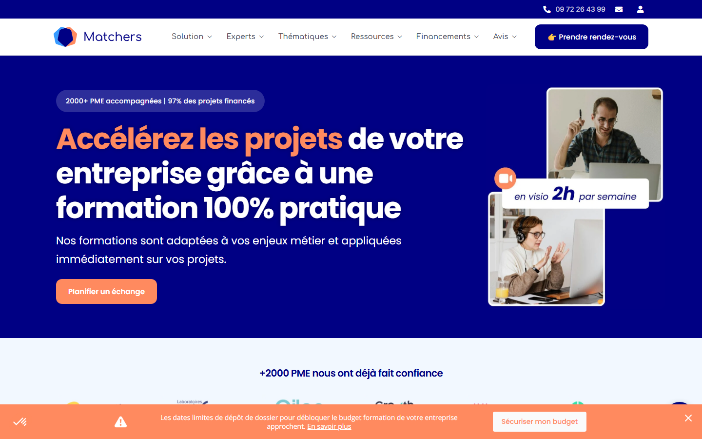Aperçu du site de Cmc Inspiration Matchers