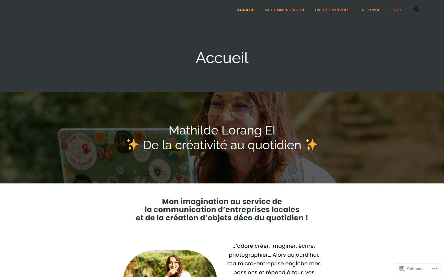 Aperçu du site de ML Communication