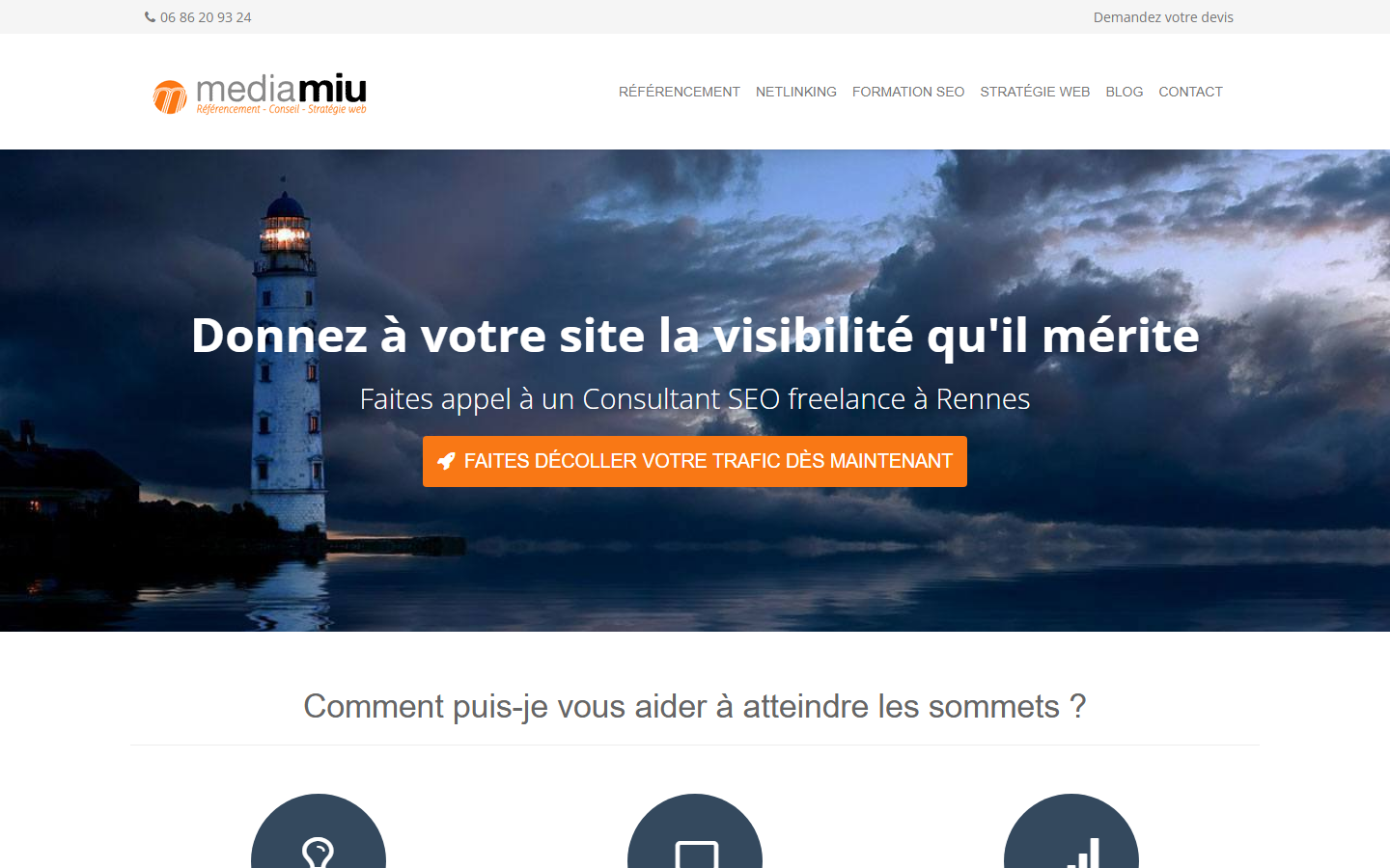 Aperçu du site de Monsieur Arnaud Yhuel