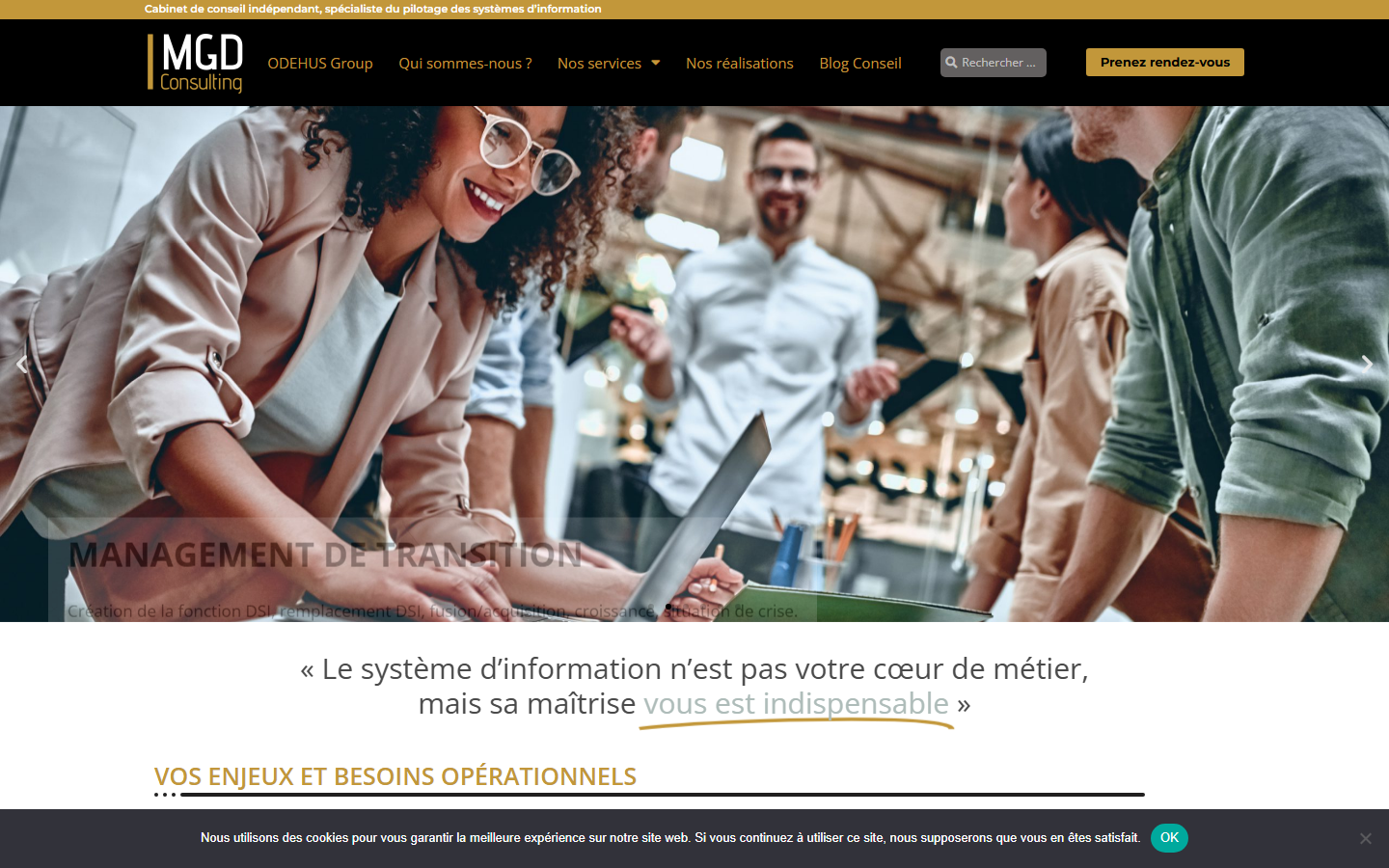 Aperçu du site de MGD CONSULTING