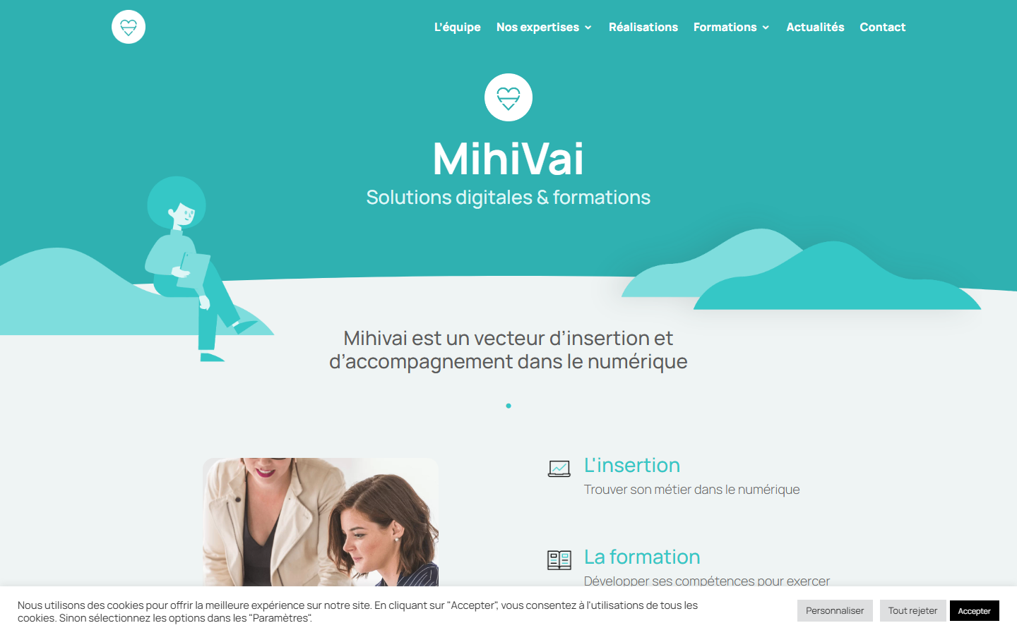 Aperçu du site de MIHIVAI