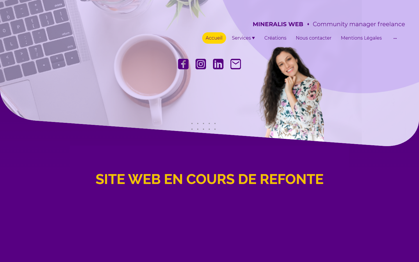 Aperçu du site de Mineralis Web