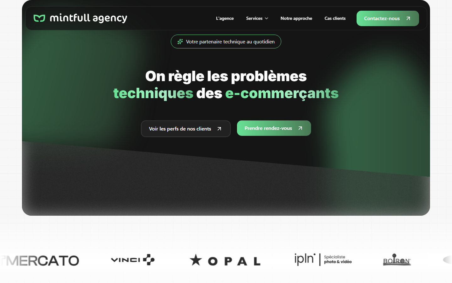Aperçu du site de MINTFULL AGENCY