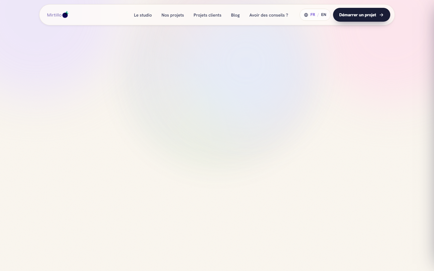 Aperçu du site de MIRTILLO