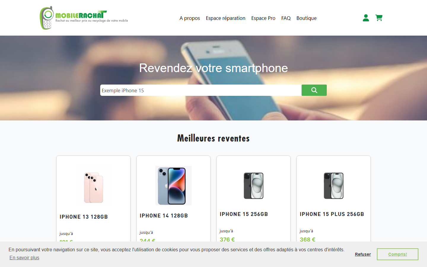 Aperçu du site de LE GSM