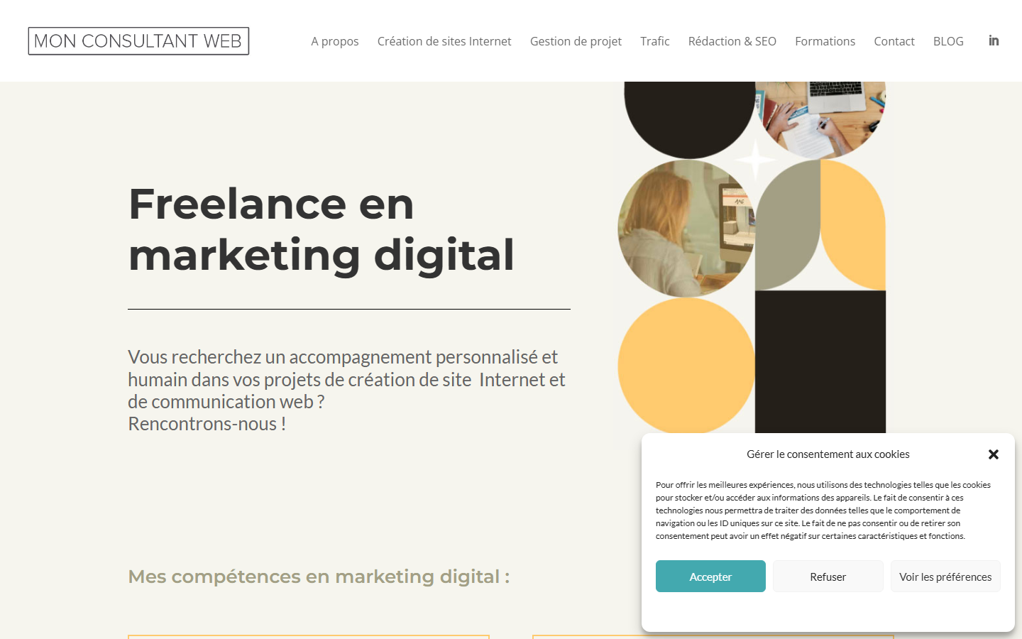 Aperçu du site de Mon Consultant Web